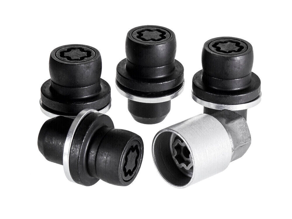 EVO5 Locking Wheel Nuts, M14x1.5, Flat Seated W/Washer