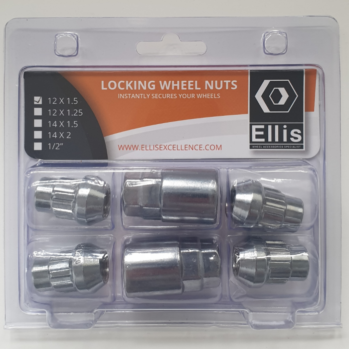 Closed-End Wheel Locking Nuts With 2 Keys
