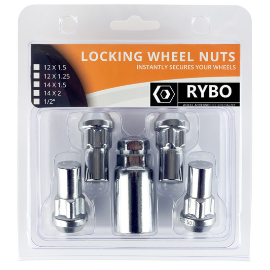Closed-End Wheel Locking Nuts Extra Deep