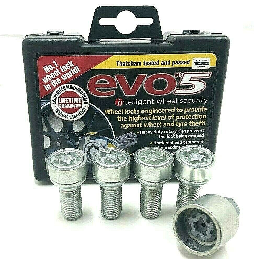 EVO5 Locking Wheel Bolts M14x1.5 Radius