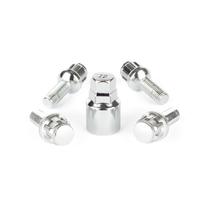 M12 x 1.5, Lock Bolt, Radius Seat, 17/19 Hex