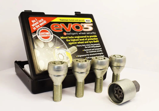 EVO5 Locking Wheel Bolts M12x1.5 60° Taper,