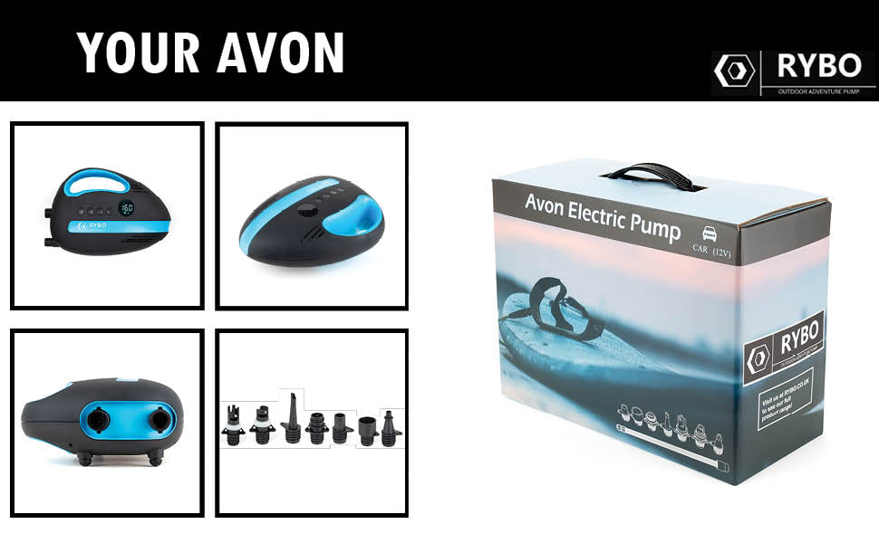 Avon Electric Air Pump 12v and Rechargeable Battery