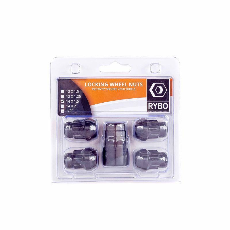 Open-Ended Wheel Locking Nuts (Tapered)
