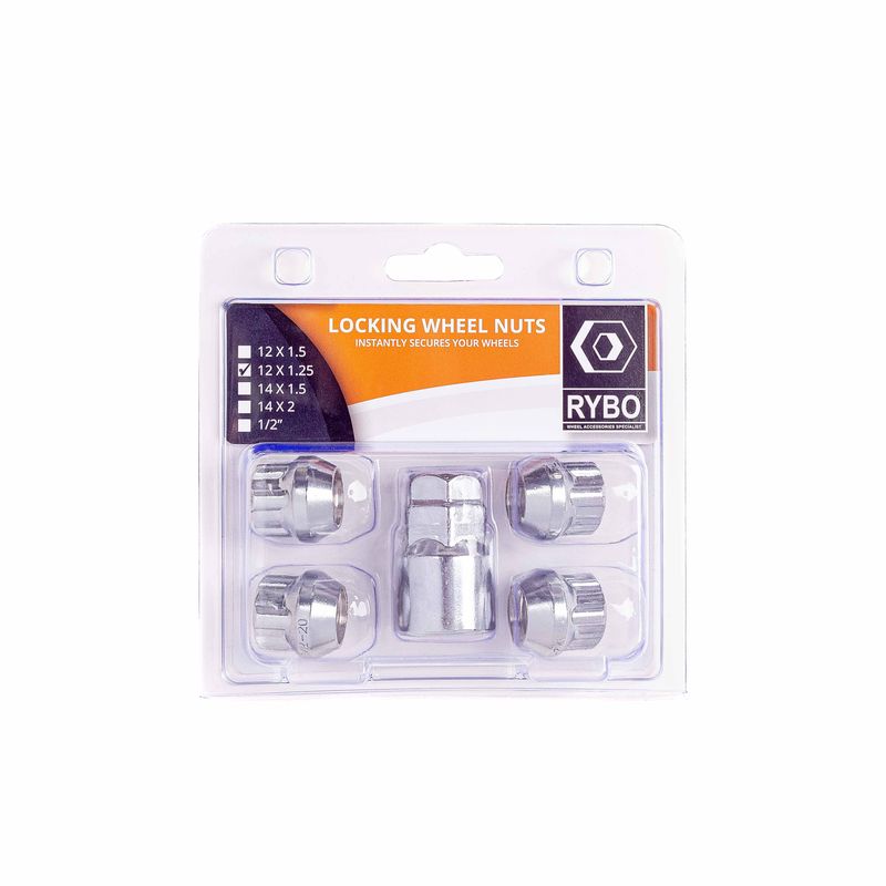 Open-Ended Wheel Locking Nuts (Tapered)