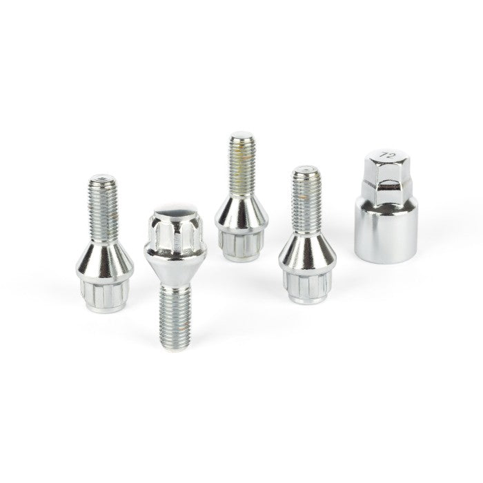 M12 x 1.25, Lock Bolt, 60° Taper, 17/19 Hex,Chrome